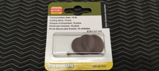 Proxxon Trennscheiben 22 mm 10 Stück + 1 Träger 28810