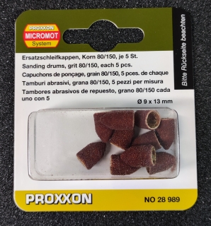 Proxxon Ersatzschleifkappen, 9 mm, Korn 80 28989