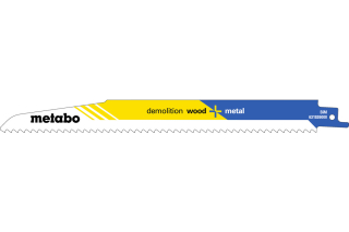 Metabo 5 Säbelsägeblatt DEMOLITION WOOD+METAL 225mm S1110DF 631926000