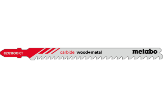 Metabo 3 Stichsägeblatt carbide wood + metal T367XHM 623836000