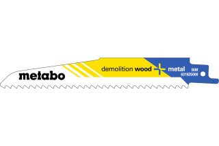 Metabo 5 Säbelsägeblatt DEMOLITION WOOD+METAL 150mm S610DF 631925000