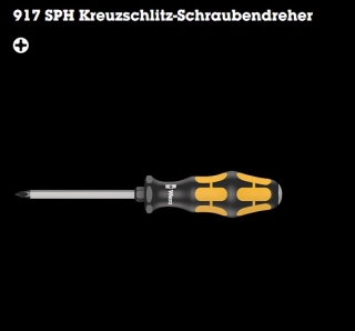 Wera 917 SPH Kreuzschlitz-Schraubendreher PH2x100mm