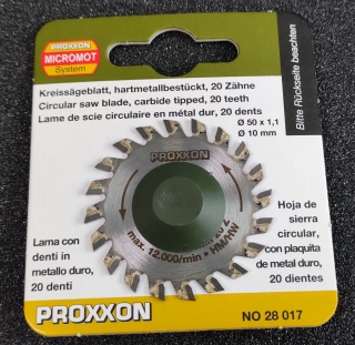 Proxxon Kreissägeblatt hartmetallbestückt 50mm 28017
