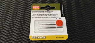 Proxxon Diamantschleifstifte Kugelform 1,0mm 2 Stück 28212