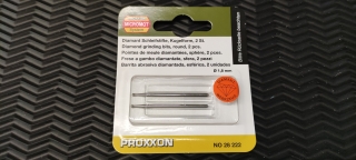 Proxxon Diamantschleifstifte, Kugel, 1,8 mm, 2 St&uuml;ck 28222